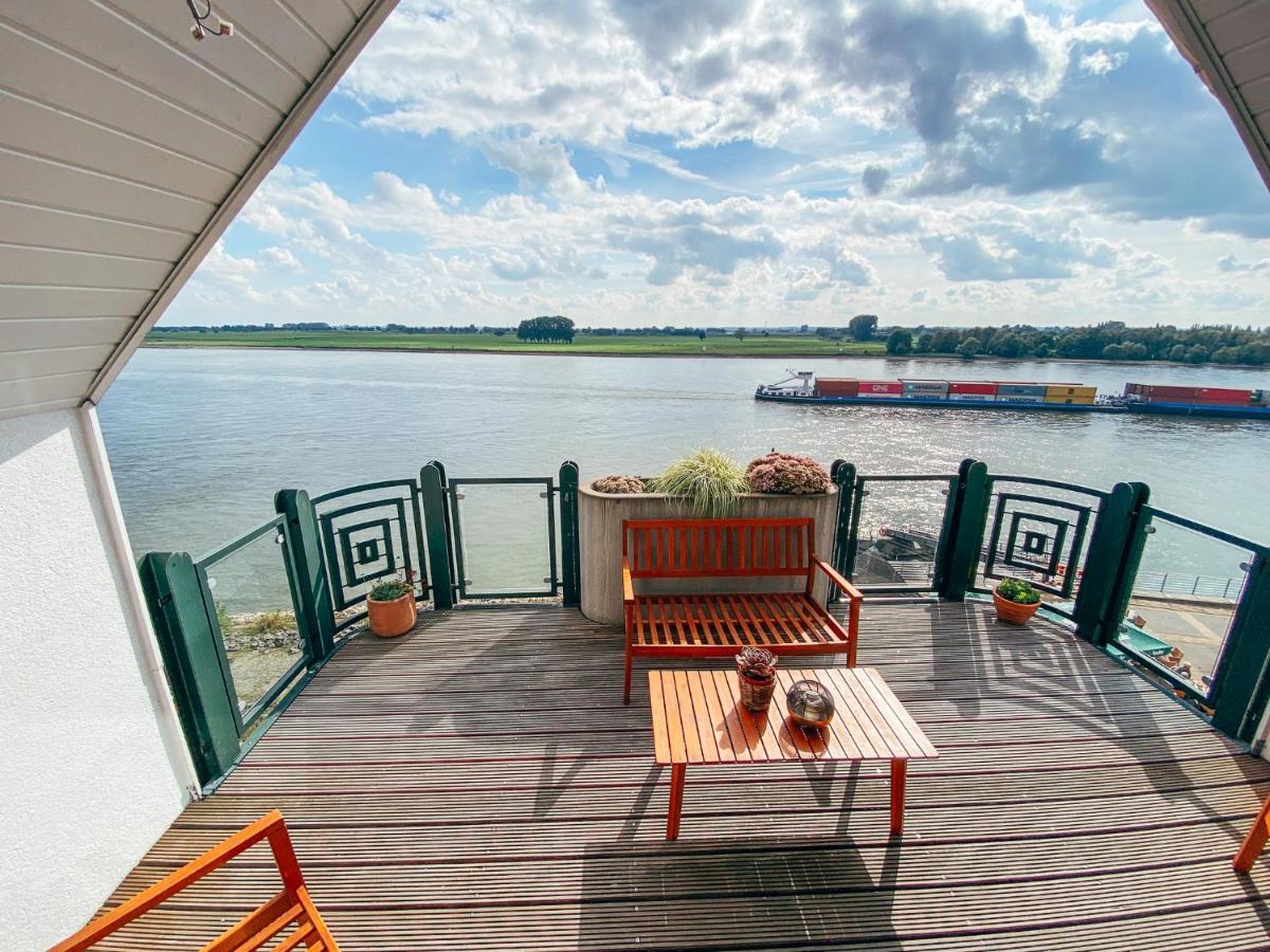 Rheinloft 3 - Grosse Giebelwohnung Mit Dachterrassen An Der Rheinpromenade Emmerich Bagian luar foto