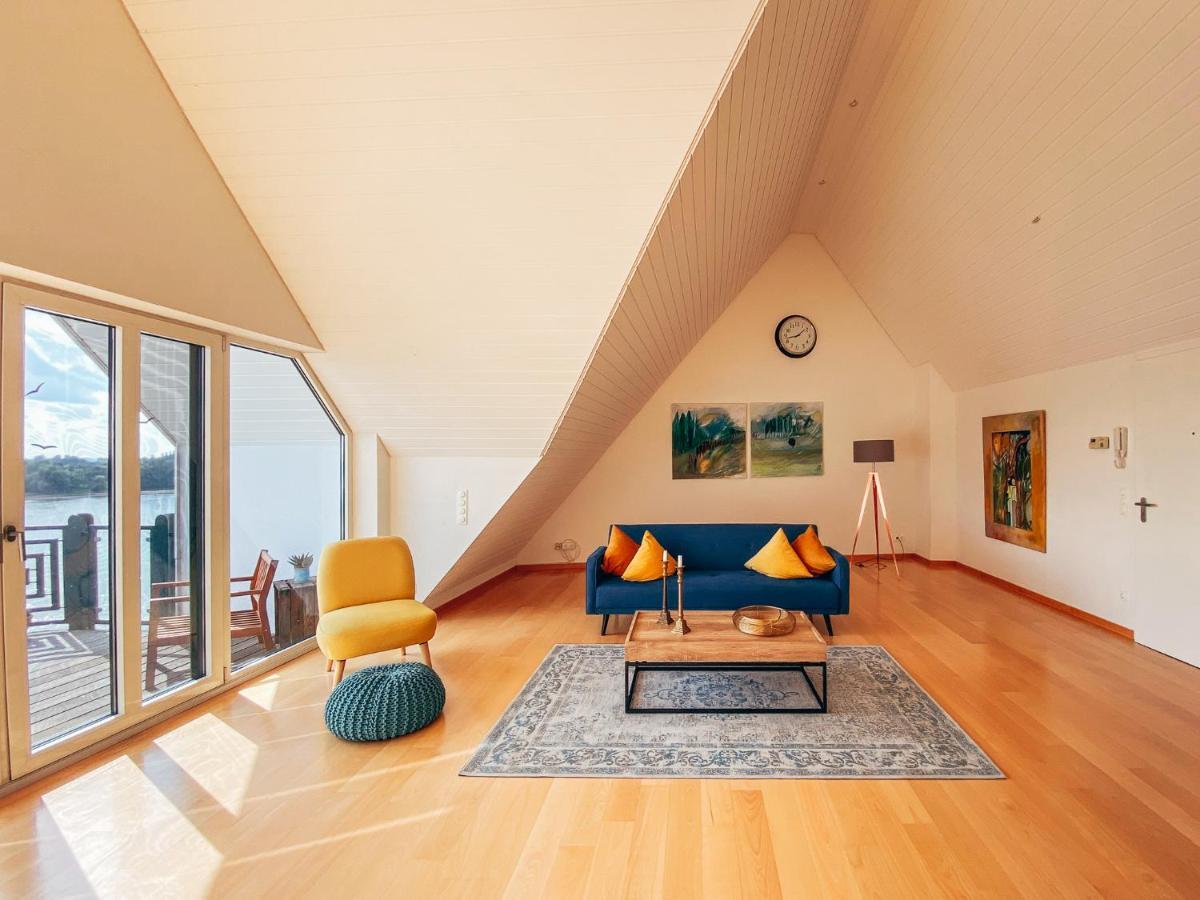 Rheinloft 3 - Grosse Giebelwohnung Mit Dachterrassen An Der Rheinpromenade Emmerich Bagian luar foto