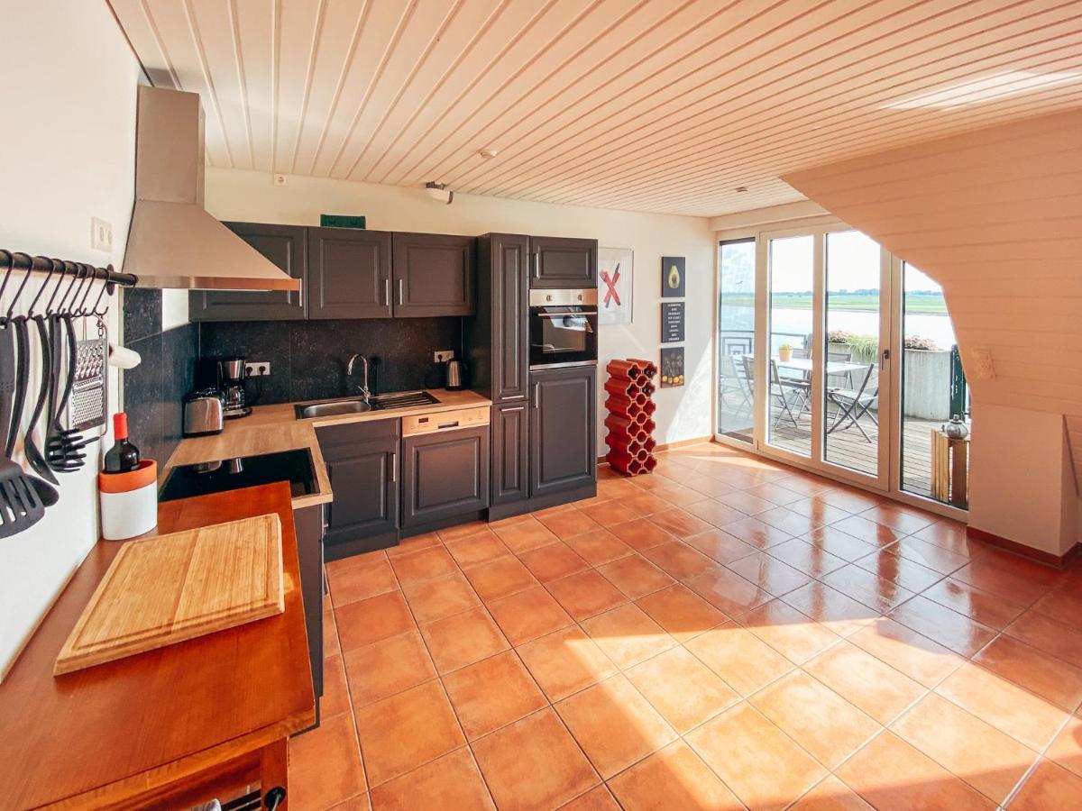 Rheinloft 3 - Grosse Giebelwohnung Mit Dachterrassen An Der Rheinpromenade Emmerich Bagian luar foto
