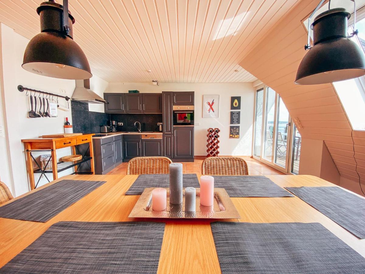 Rheinloft 3 - Grosse Giebelwohnung Mit Dachterrassen An Der Rheinpromenade Emmerich Bagian luar foto
